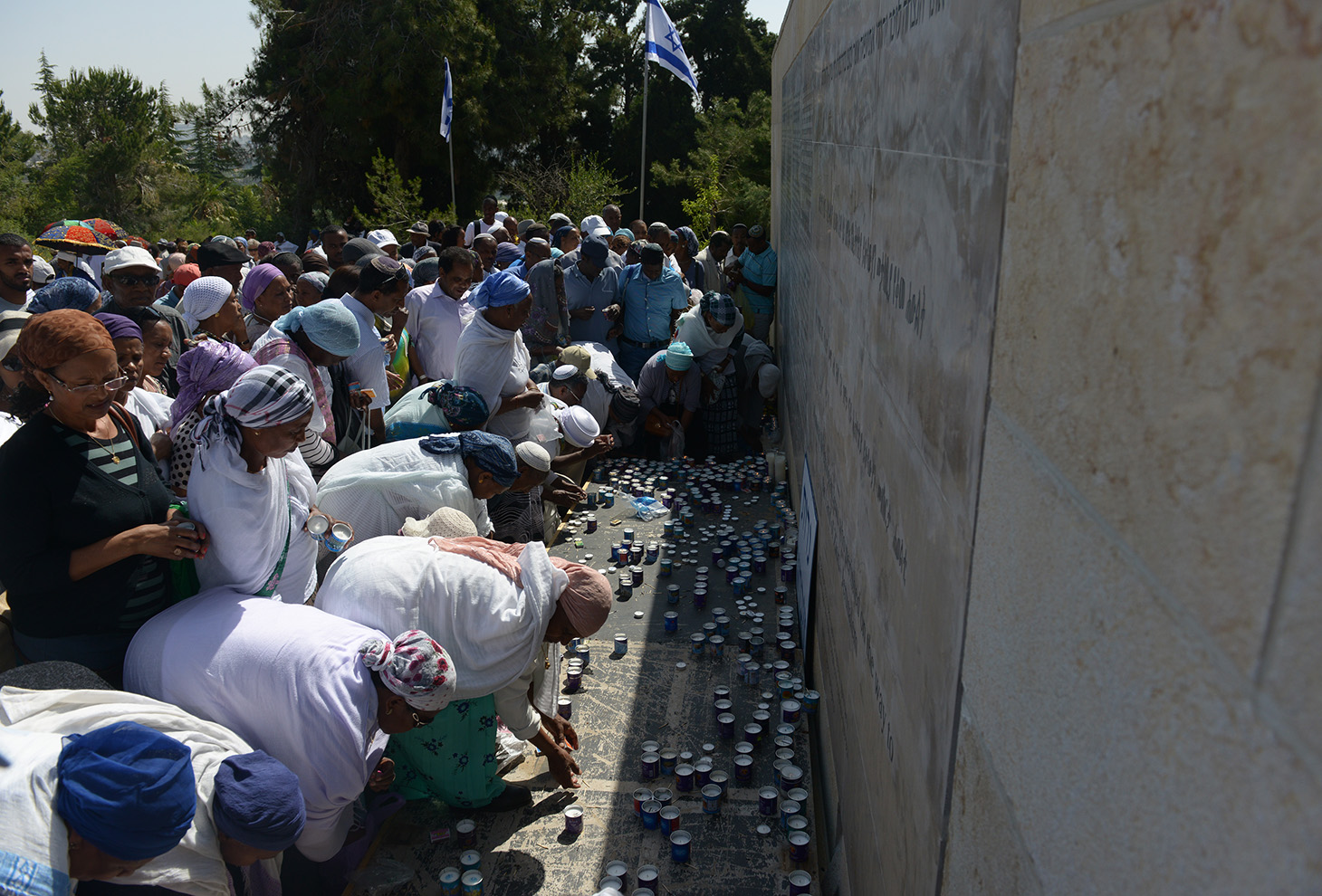 The National Memorial Service for Ethiopian Jews who perished while on their journey to Israel at Mount Herzl, Jerusalem. Photo: Mark Neyman, GPO