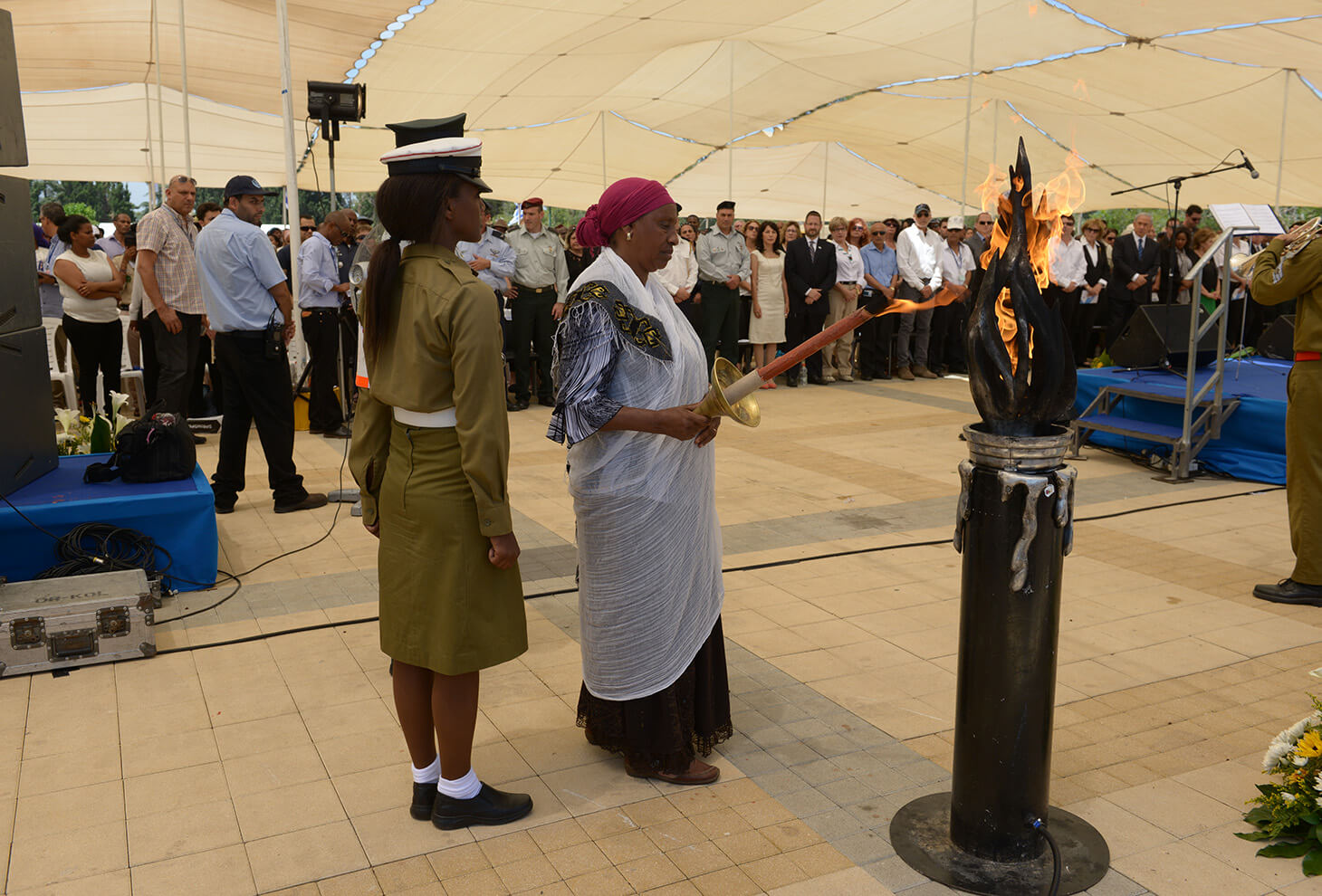 The National Memorial Service for Ethiopian Jews who perished while on their journey to Israel, A ceremony at Mount Herzl commemorating Ethiopian Jews who perished while on their journey to Israel. Photo: Mark Neyman, GPO