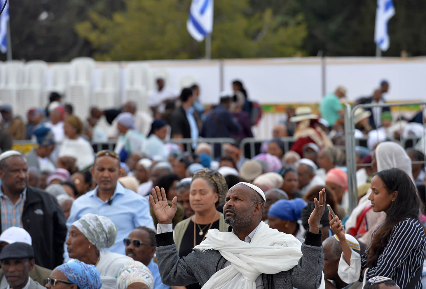 The State Memorial Ceremony in memory of Ethiopian Jews. Mount Hertzel, Jerusalem. Photo: Amos Ben Gershom, GPO